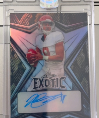 2022 Leaf Exotic #BABY1 Bryce Young — front