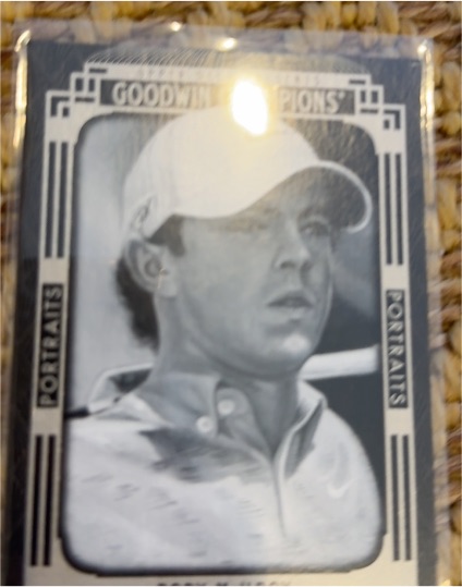 2015 Upper Deck Goodwin Champions Black & White Portraits Rory McIlroy — front