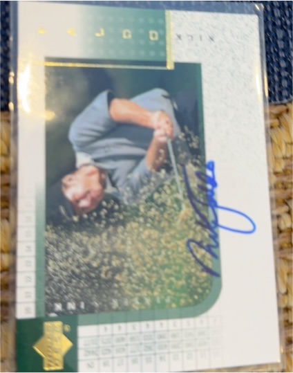 2001 Upper Deck Player's Ink Retief Goosen — front