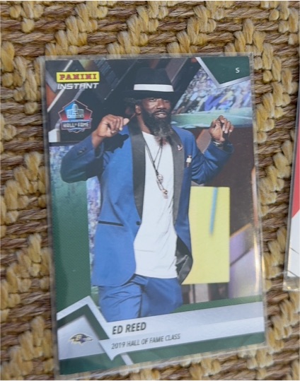 2019 Panini Instant #S Ed Reed — front