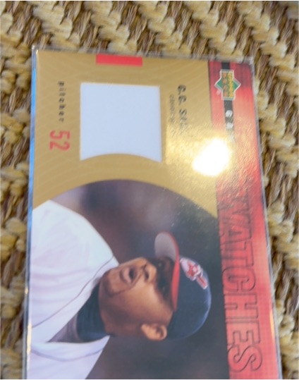 2003 Upper Deck Game Used #52 C.C. Sabathia — front