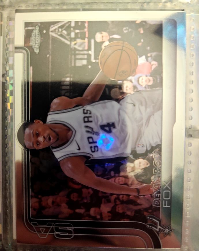 2025-26 Topps Chrome #233 De'Aaron Fox — front