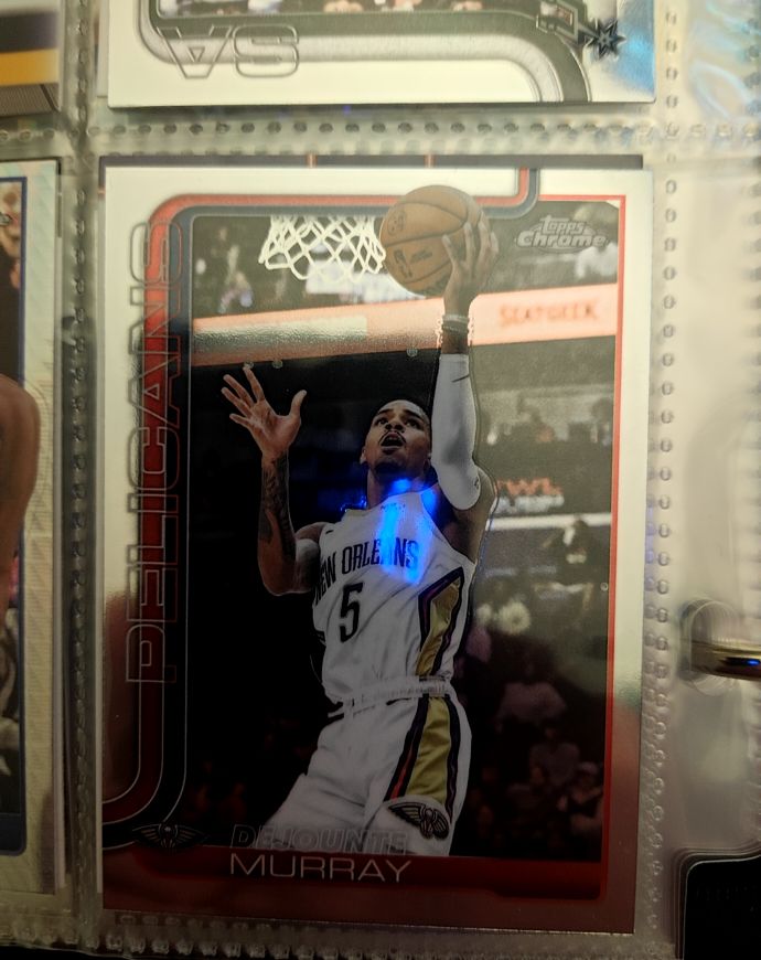 2025-26 Topps Chrome #186 Dejounte Murray — front
