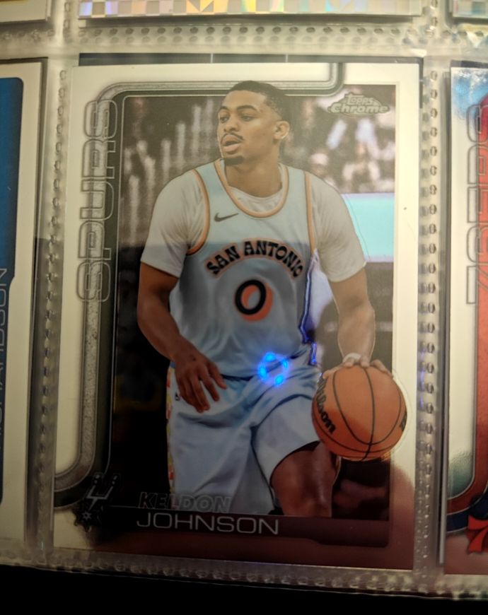 2025-26 Topps Chrome #220 Keldon Johnson — front