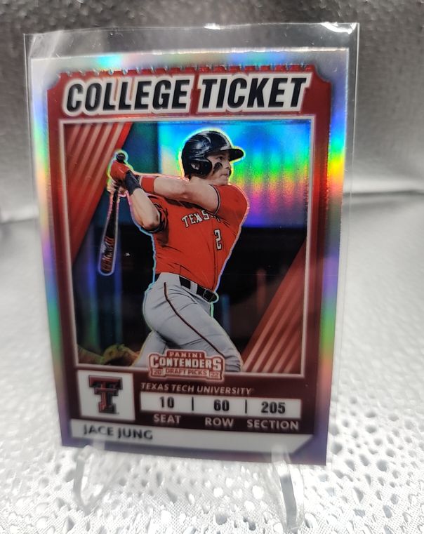 2022 Panini Elite Extra Edition College Ticket #CTO-5 Jace Jung — front