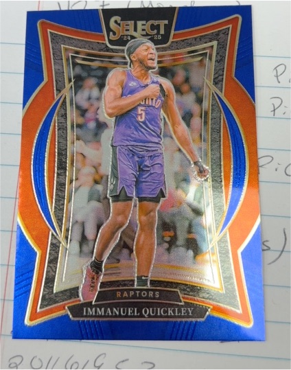 2024-25 Panini Select #41 Immanuel Quickley — front