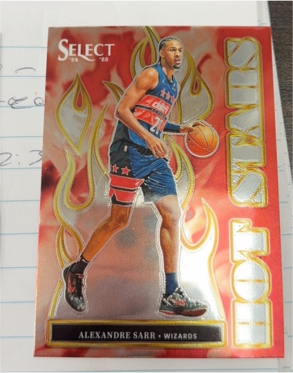 2024-25 Panini Select #10 Alexandre Sarr Hot Stars — front