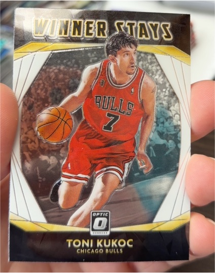 2020-21 Donruss Optic #9 Toni Kukoc Winner Stays — front