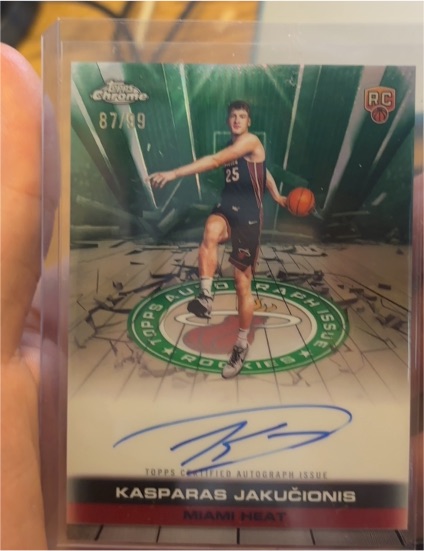 2025 Topps Chrome #87 Kasparas Jakučionis — front