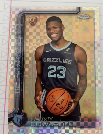 2025-26 Topps Chrome #261 Cedric Coward — front