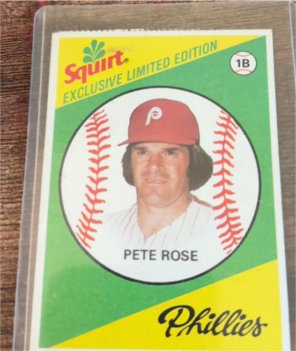 1981 Topps Squirt Exclusive Limited Edition #1B Pete Rose — front