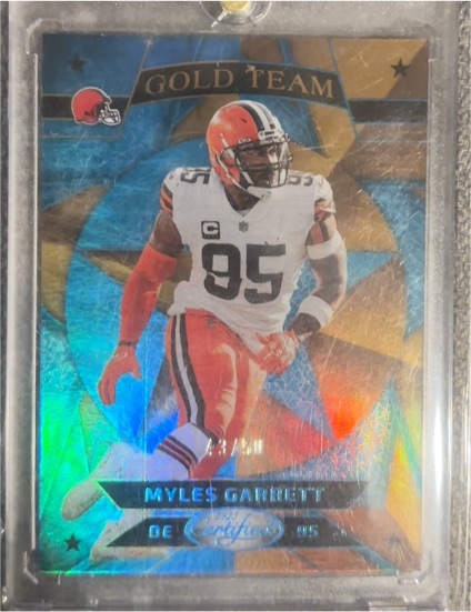 2021 Panini Certified Gold Team Myles Garrett — front