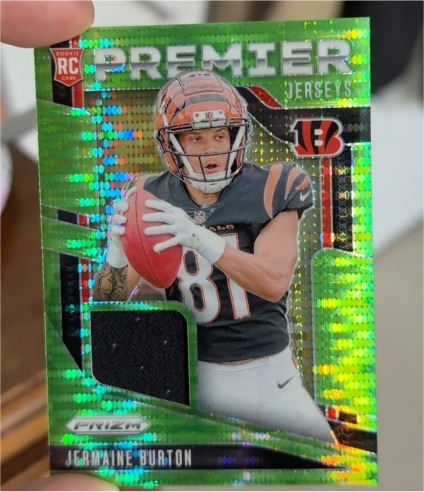 2024 Panini Prizm Premier Jerseys #PJ-JBN Jermaine Burton — front