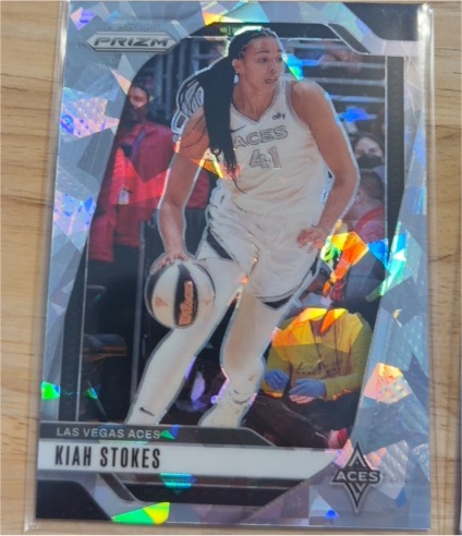 2024 Panini Prizm WNBA #122 Kiah Stokes Ice Prizm — front