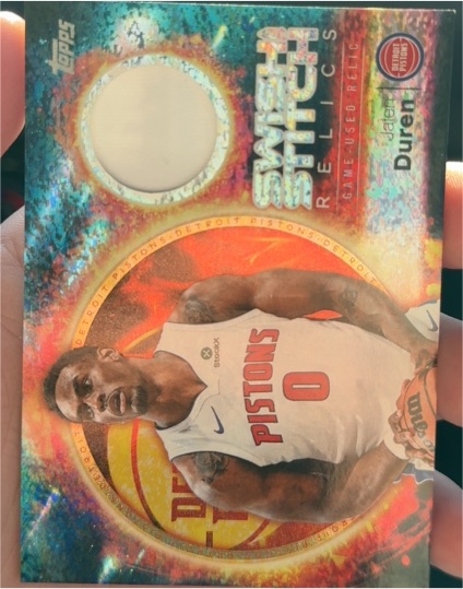 2025-26 Topps Swish and Stitch Relics #SST-JD Jaden Duren — front