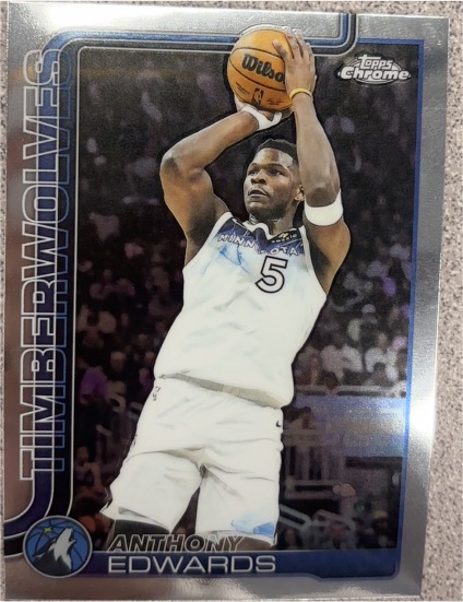 2025-26 Topps Chrome #151 Anthony Edwards — front