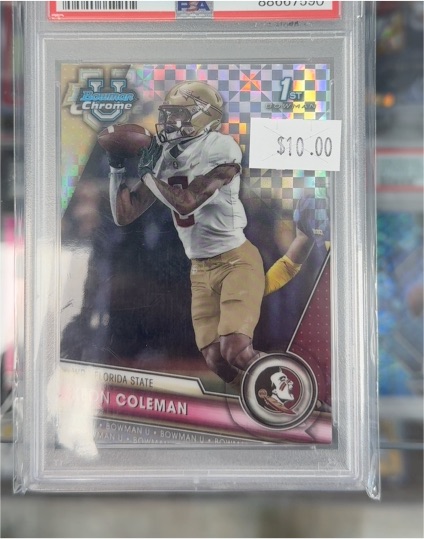 2023 Bowman University Chrome #126 Keon Coleman — front