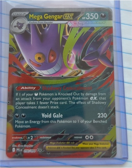 2025 Mega Gengar EX #056 Phantasmal Flames — front
