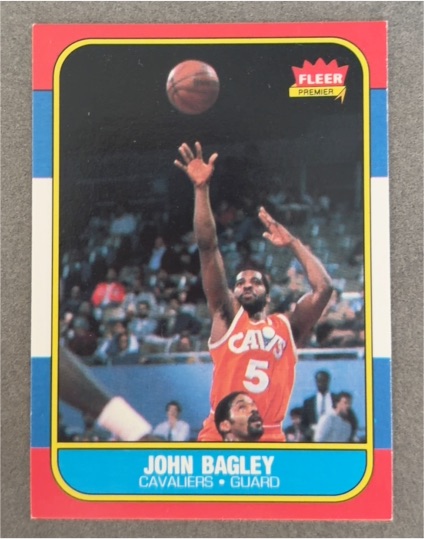 1986 Fleer #5 John Bagley — front