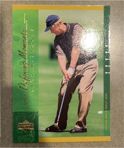 2001 Upper Deck Defining Moments #126 Jack Nicklaus — front