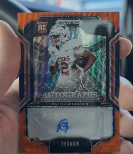 2025 Panini Prizm Draft Picks Autographs #DPA-MGO Matthew Golden — front