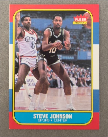 1986-87 Fleer #55 Steve Johnson — front