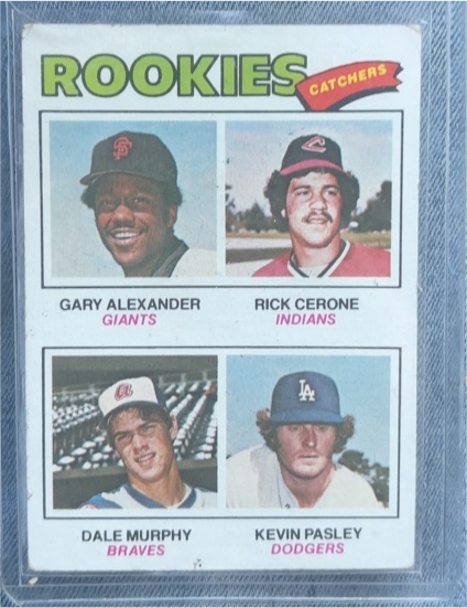 1977 Topps #476 Rookie Catchers Dale Murphy — front