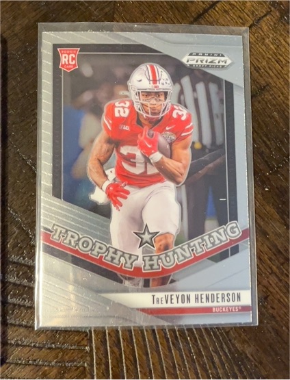2025 Panini Prizm Draft Picks #4 TreVeyon Henderson Trophy Hunting — front