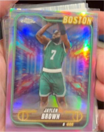 2024-25 Topps Chrome #28 Jaylen Brown Boston Celtics — front