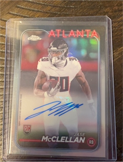 2024 Topps Chrome #RA-JMC Jase McClellan Rookie Auto — front