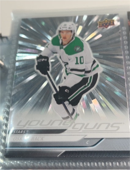 2024-25 Upper Deck Series 2 Young Guns Silver Outburst #465 Oskar Back — front