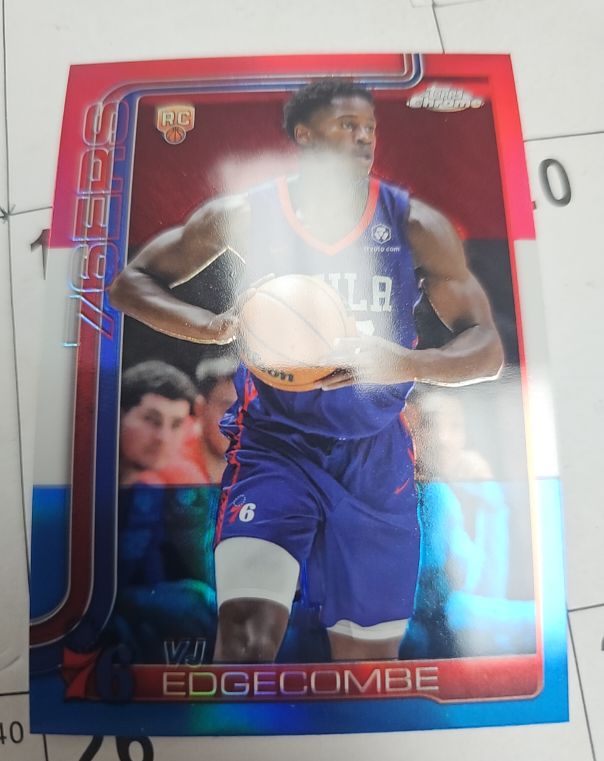 2025-26 Topps Chrome #253 VJ Edgecombe — front