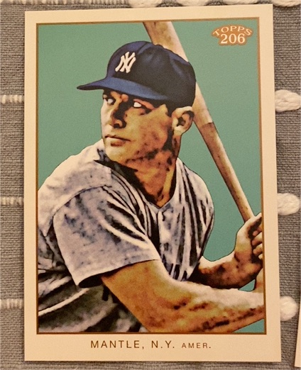 2009 Topps 206 #154 Mickey Mantle — front