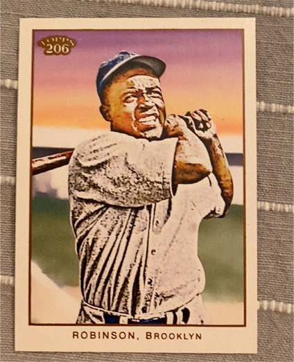 2009 Topps 206 #207b Jackie Robinson — front