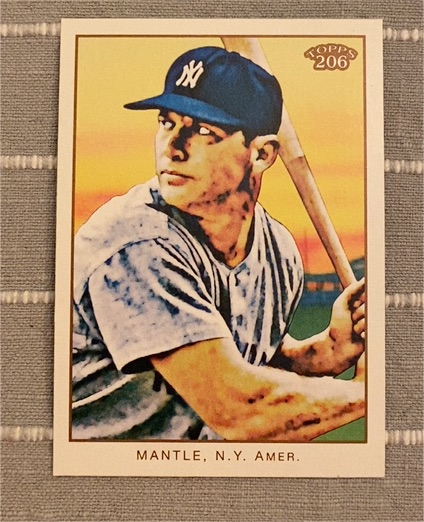 2009 Topps 206 #154 Mickey Mantle — front