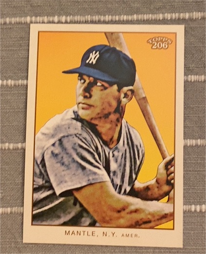 2009 Topps 206 #5 Mickey Mantle — front