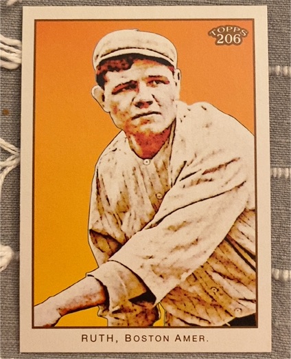 2009 Topps 206 #287 Babe Ruth Boston Americans — front