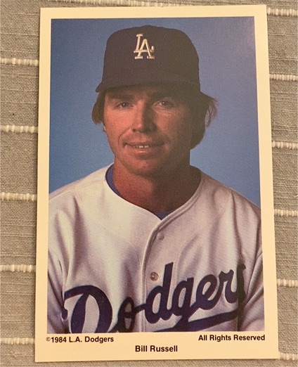 1984 L.A. Dodgers Bill Russell — front