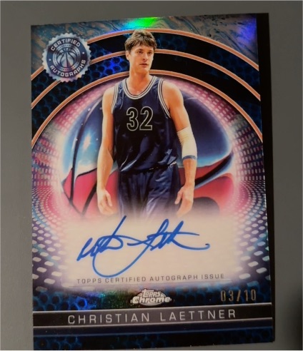 2024-25 Topps Chrome Certified Autograph Issue #TCAI-CL Christian Laettner — front