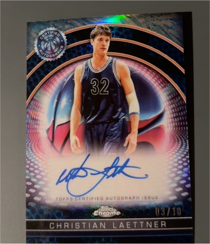 2024-25 Topps Chrome Certified Autograph Issue #TCAI-CL Christian Laettner — front
