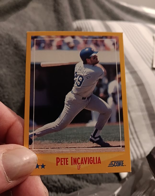 1988 Score Baseball #485 Pete Incaviglia — front