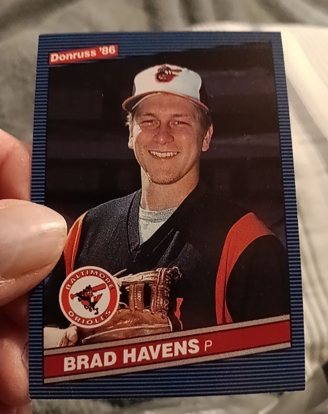 1986 Donruss #599 Brad Havens — front