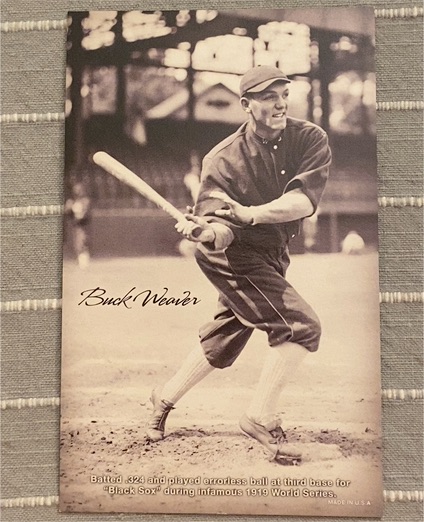 2013 Panini Golden Age Box Topper Exhibit #21 Buck Weaver — front