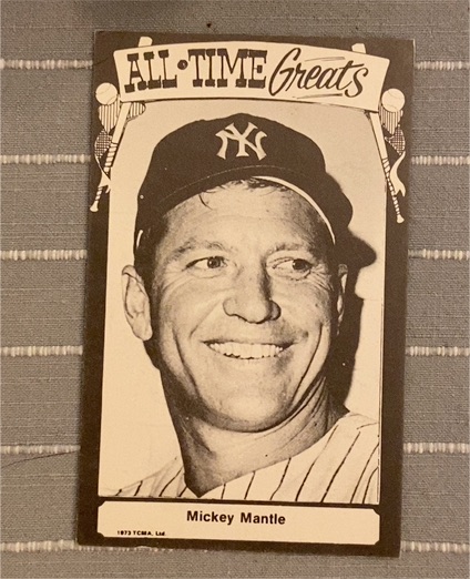 1973 TCMA All-Time Greats Mickey Mantle — front