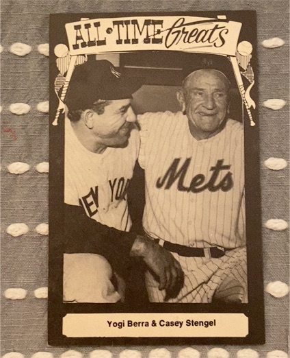 1973 TCMA All-Time Greats #NNO Yogi Berra & Casey Stengel — front