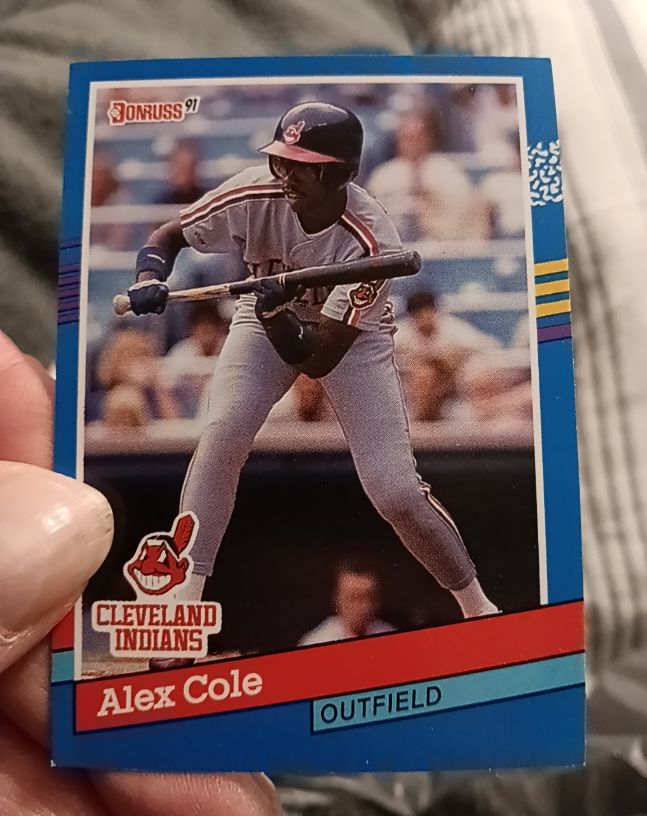 1991 Donruss #383 Alex Cole — front