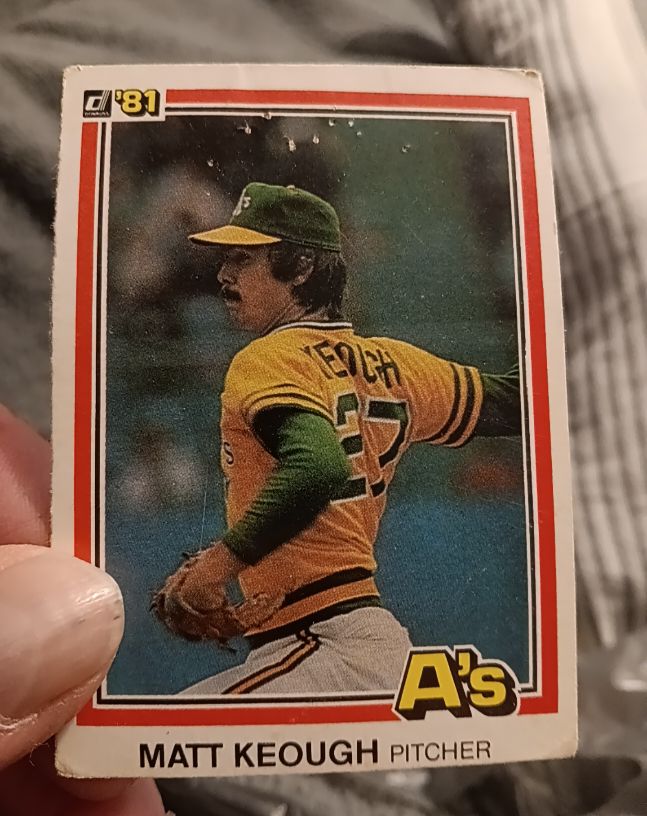 1981 Donruss #358 Matt Keough — front