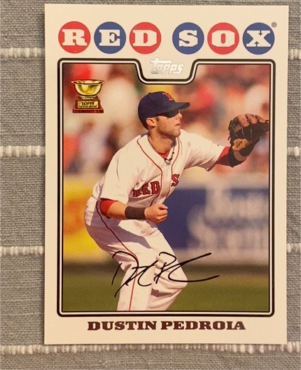 2008 Topps #263 Dustin Pedroia — front