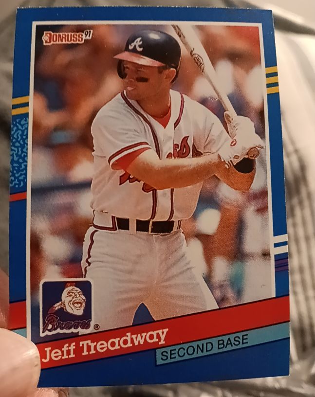 1991 Donruss #117 Jeff Treadway — front