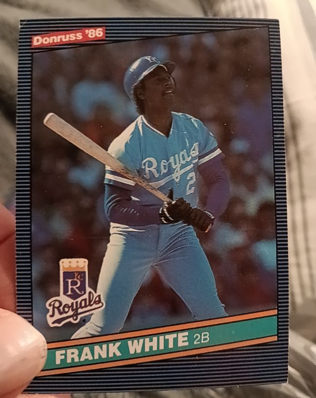 1986 Donruss #130 Frank White — front
